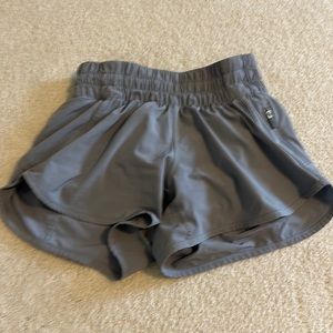 Womens Lululemon grey Track That HR shorts size 2